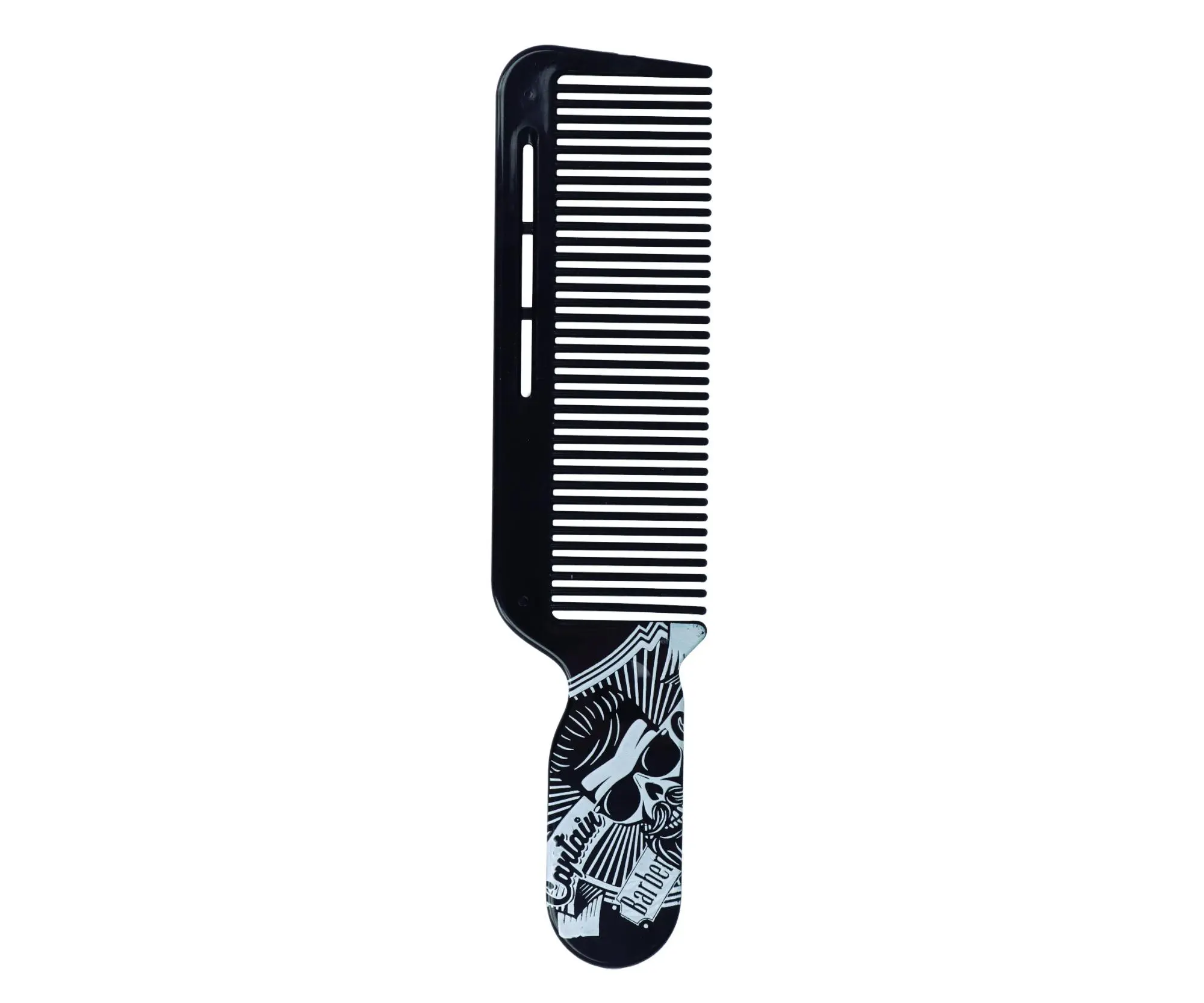 Barber hřeben na vlasy Captain Cook 07474 - černý