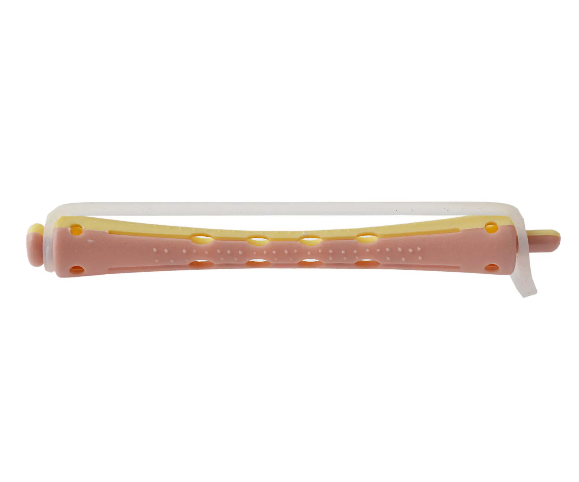 Plastové natáčky na trvalou Duko 1163 - pr. 8 mm, 12 ks, růžovo-žluté