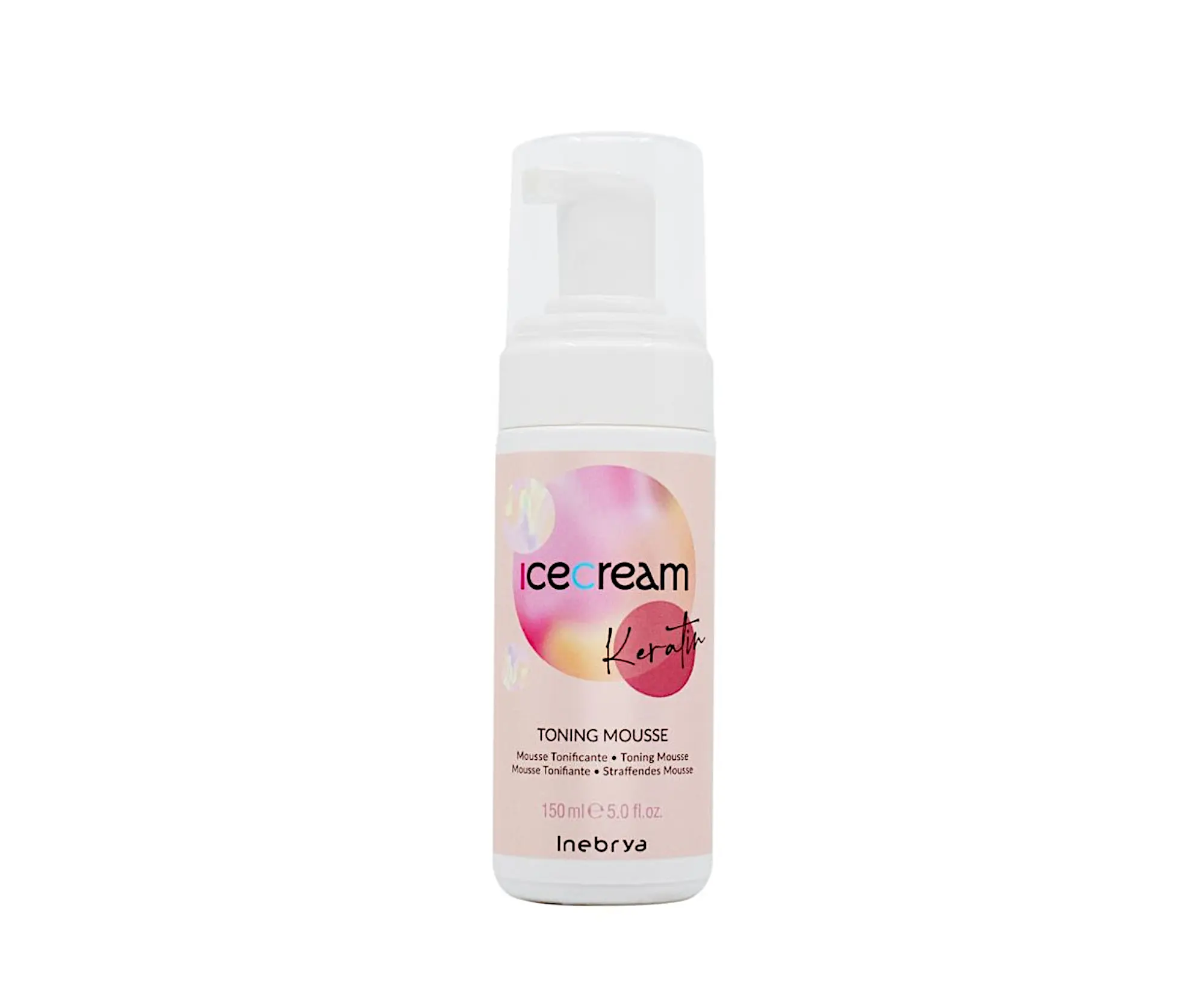 Inebrya Ice Cream Keratin Toning Mousse ošetřující pěna s keratinem 150 ml