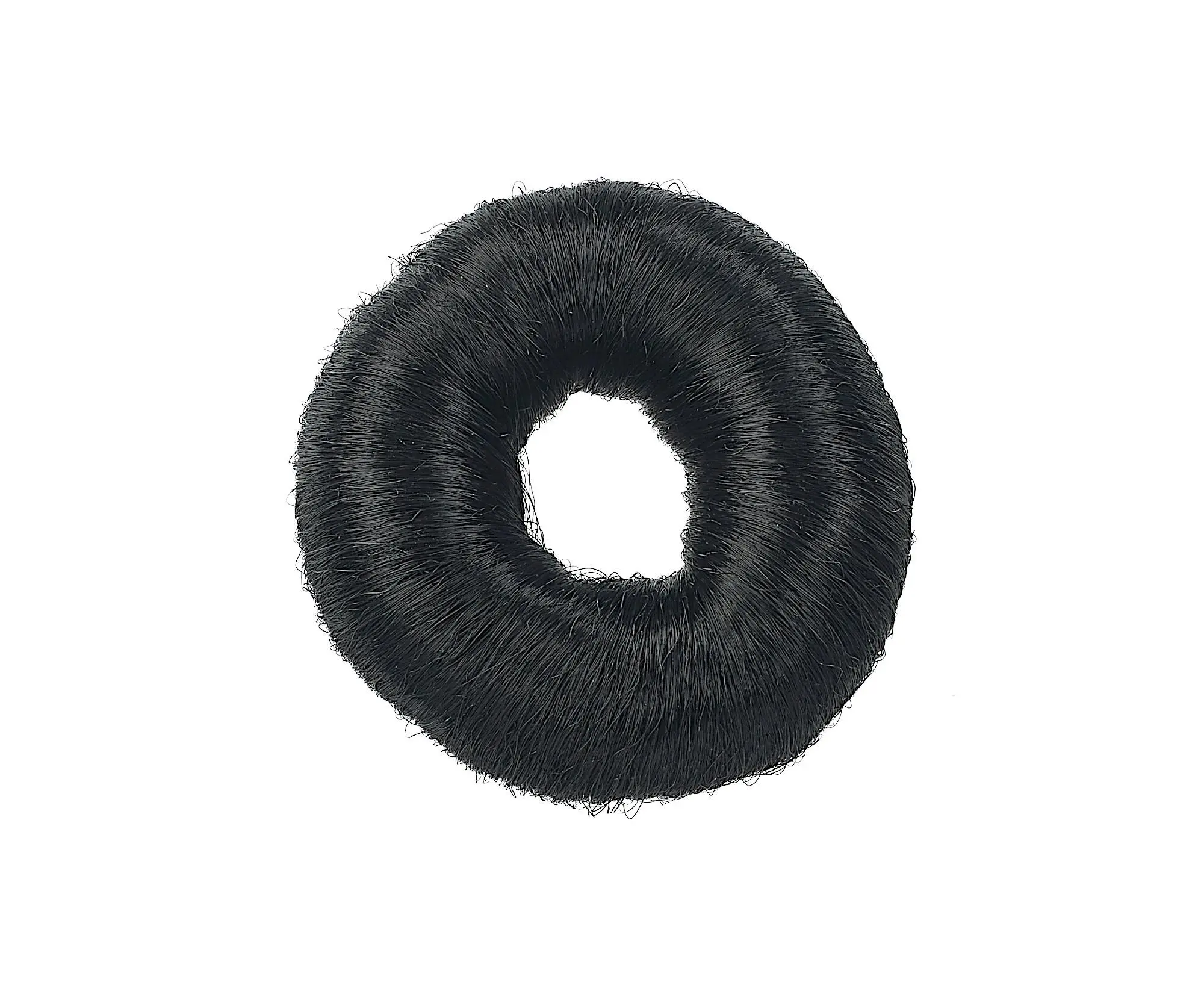 Kulatá bavlněná výplň do drdolu Sibel - černá, 7 cm (9504001)