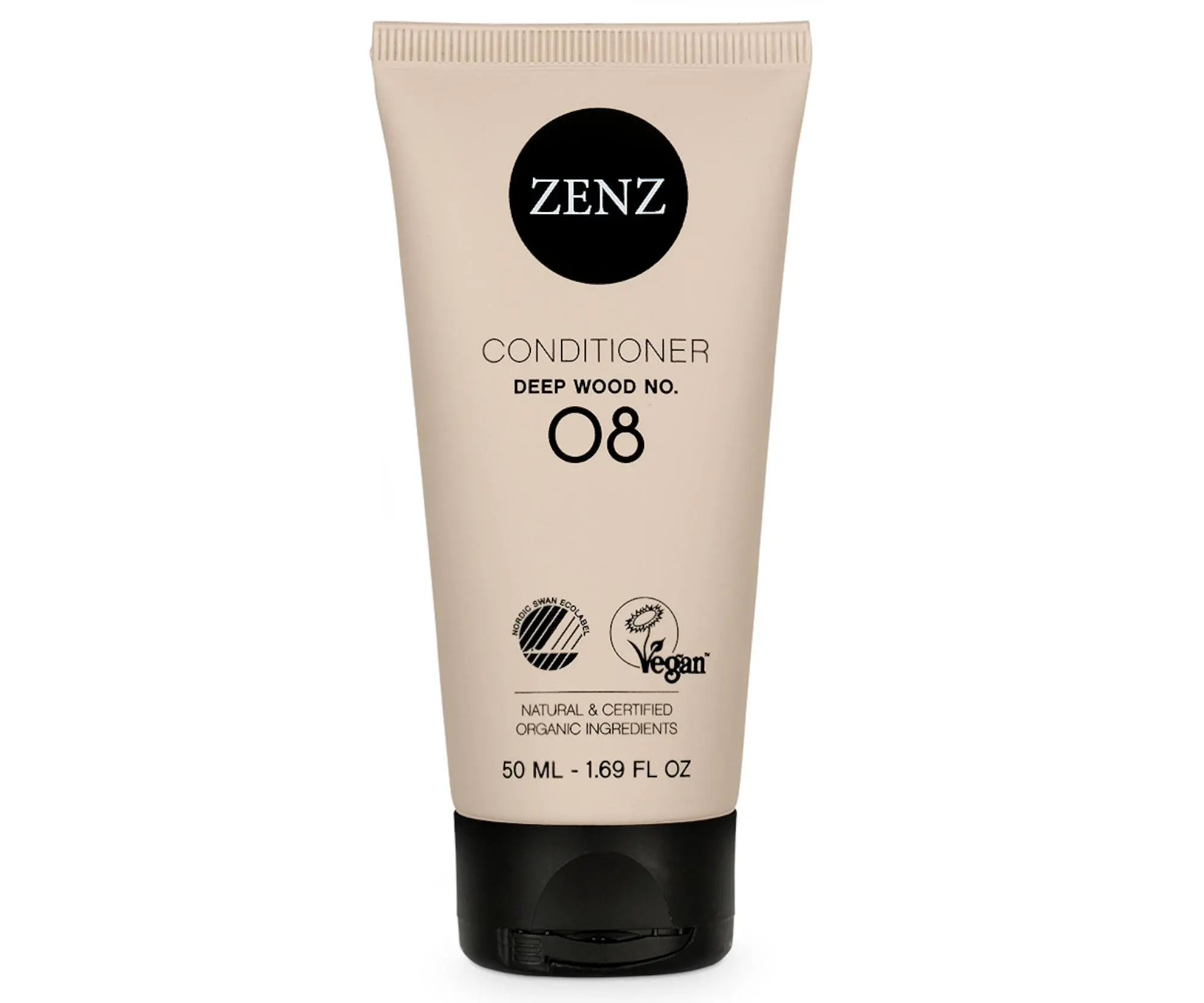Hydratační kondicionér pro suché vlasy a kudrnaté vlasy Zenz Deep Wood No. 08 - 50 ml + dárek zdarma
