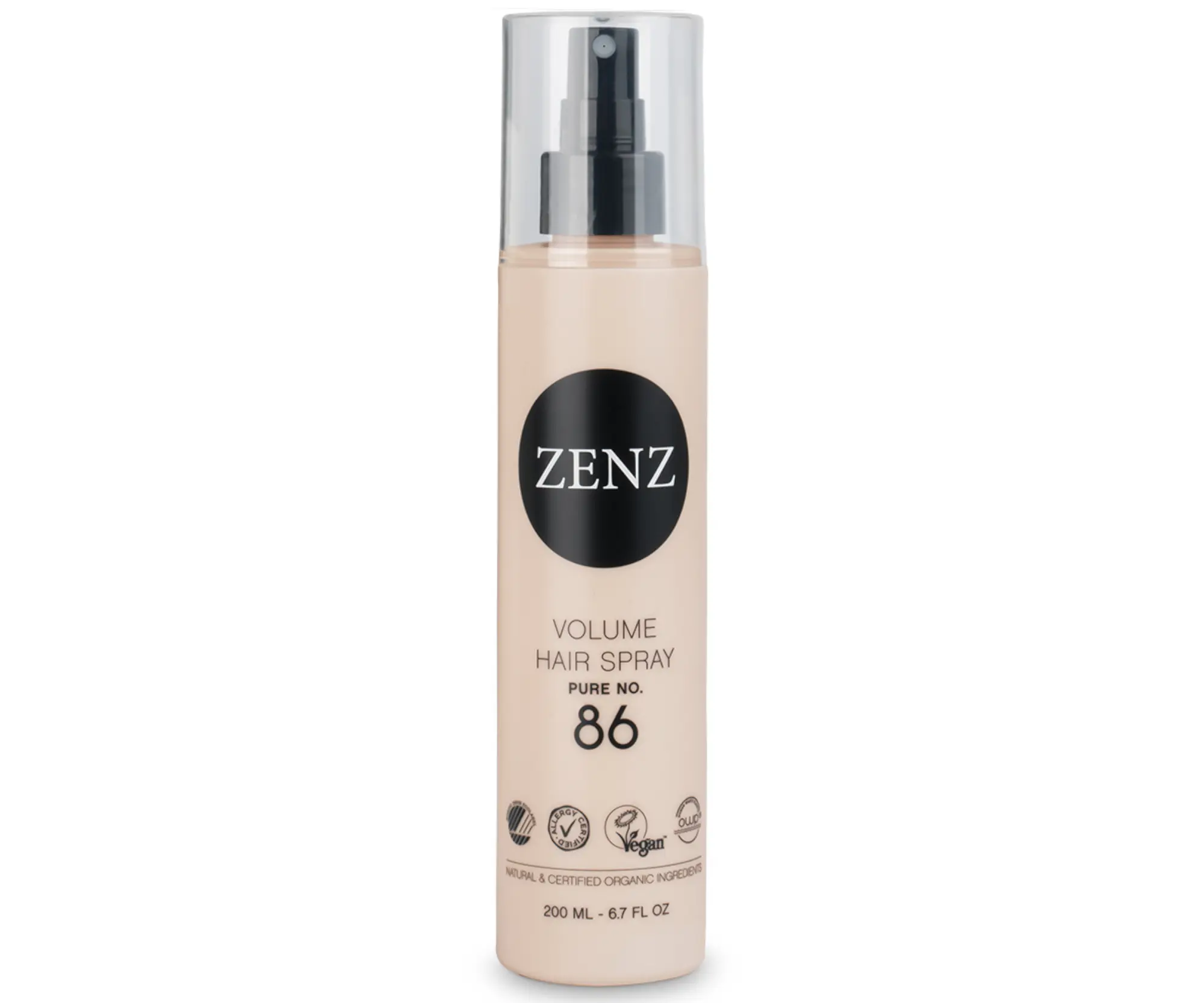 Lak pro objem vlasů se střední fixací Zenz Volume Hair Spray Pure No. 86 - 200 ml + dárek zdarma