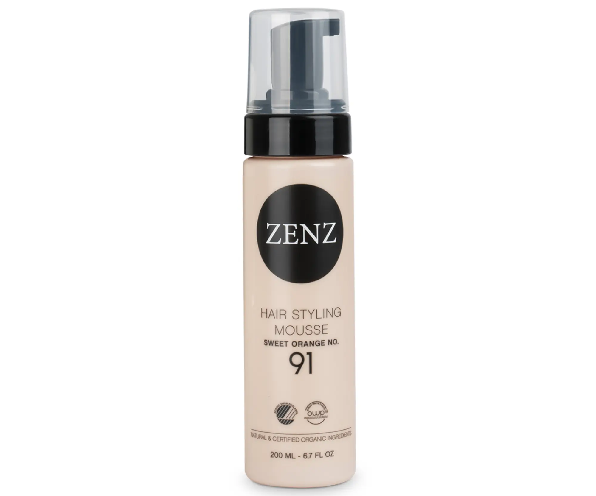 Stylingová pěna pro objem a texturu vlasů Zenz Hair Styling Mousse Sweet Orange No. 91 - 200 ml + dárek zdarma