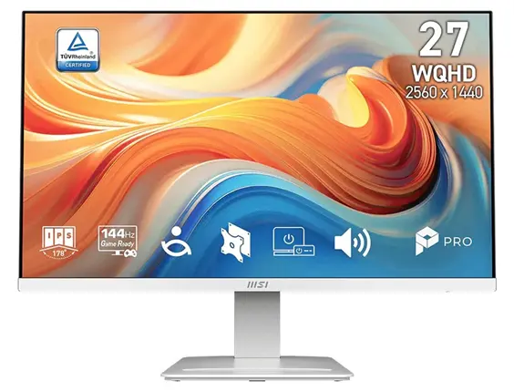MSI Pro/MP273QW E14/27"/IPS/QHD/144Hz/1ms/Bílá/3R