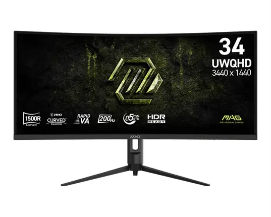 MSI MAG/342CQRF E20/34"/VA/wQHD/200Hz/0,5ms/Černá/3R