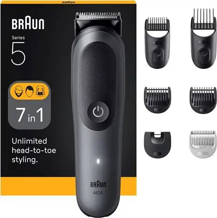 Braun Multifunkční zastřihovač 7v1 Series 5 AIO5520 Grey
