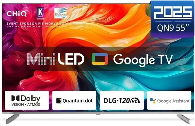 CHiQ M55QN9V TV 55", UHD MiniLED  Google TV DLG 120 Hz