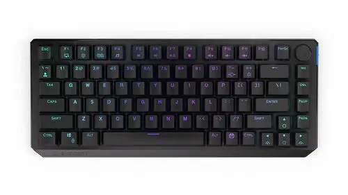 Endorfy herní klávesnice Thock 75% Wireless Red/USB/Red Sw./bezdrátová/mechanická/US layout/černá/RGB