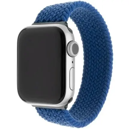 FIXED provlékací nylonový řemínek Apple Watch 38/40/41mm XL modrý