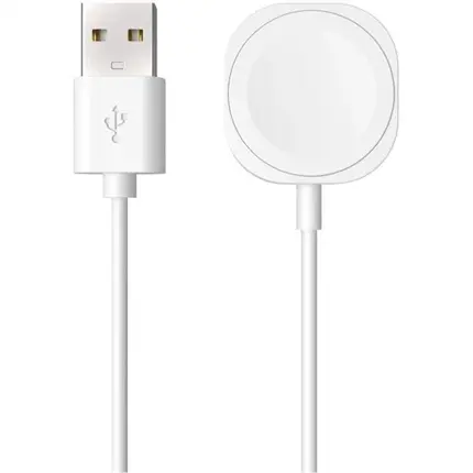 FIXED USB-A nabíjecí kabel pro Apple Watch bílý