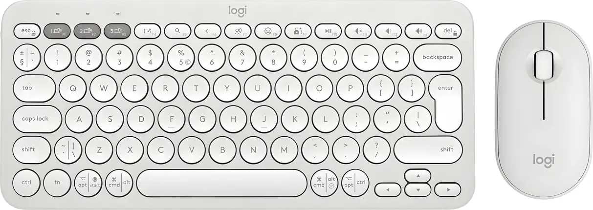 Logitech MK380 Pebble 2 bílá