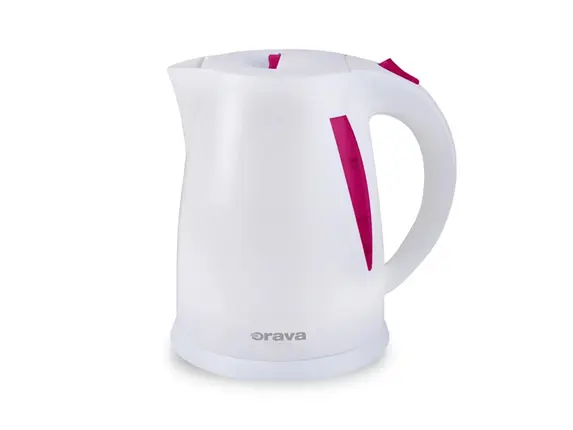 ORAVA VK-3117 R rychlovarná konvice, 2000 W, 1.7 l, automatické vypnutí, růžová / bílá