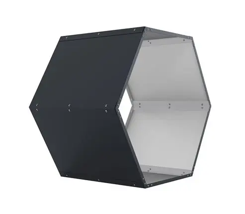 Přístřešek na dřevo G21 HEX 53 - 92 x 60 cm, antracitový