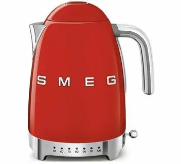 Smeg Rychlovarná konvice 50´s Retro Style, s regulací teploty, 1,7 l červená KLF04RDEU