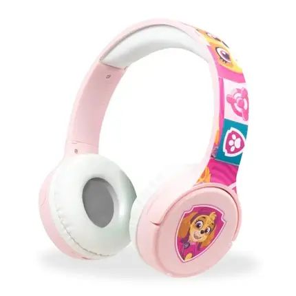 MoMi Tlapková patrola Bluetooth sluchátka, růžová