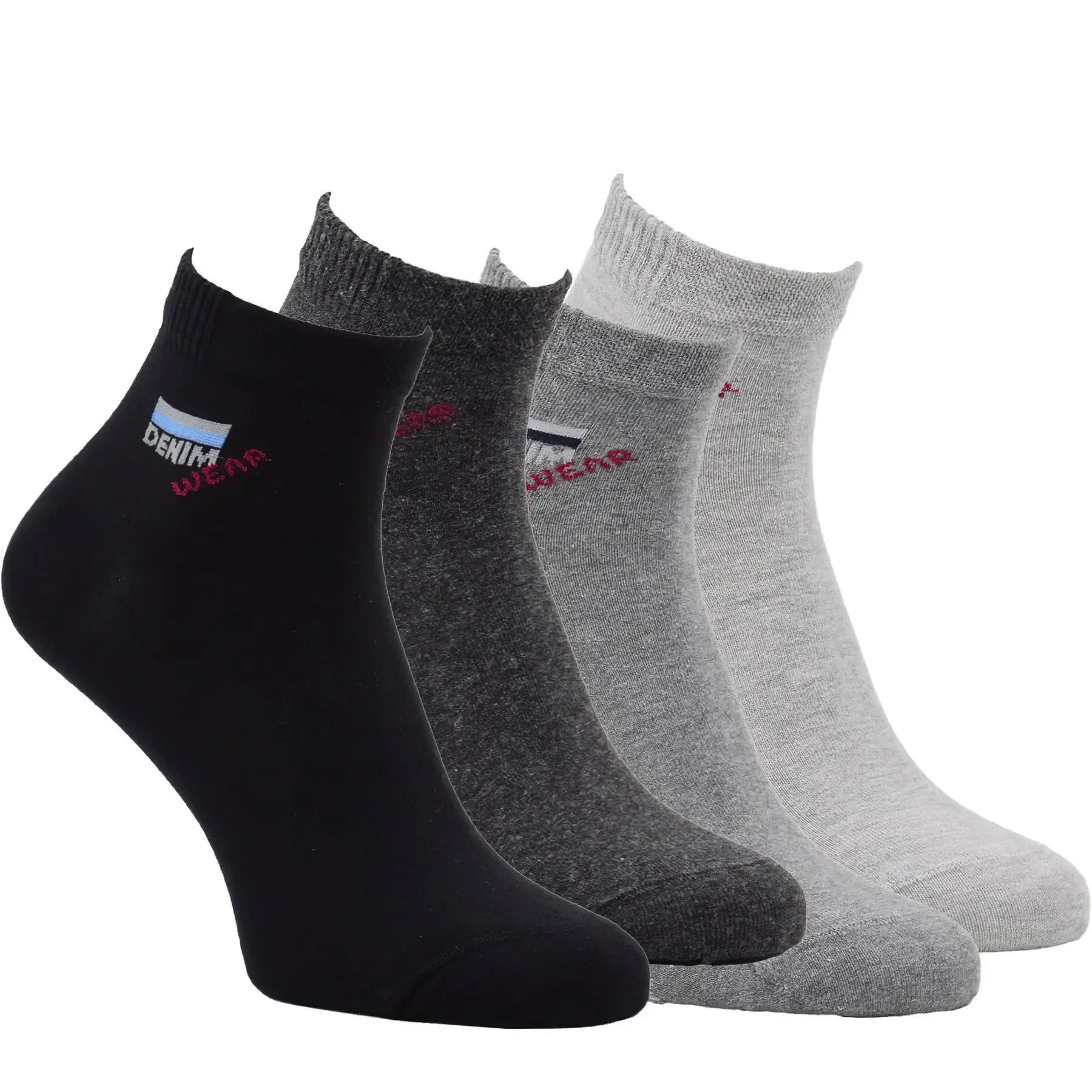 RS Ponožky bavlněné kotníkové 7301324, barevné mix, letní, elastické, pánské, 4 páry, vel.