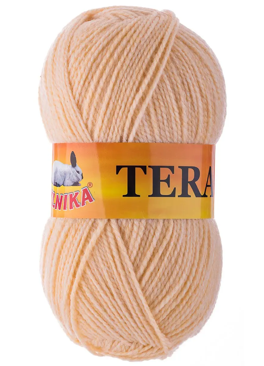 Pletací příze Vlnika TERA 016 světle béžová, klasická, 100g/310m