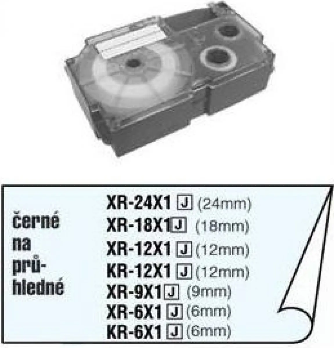 XR 12 X1 BARVÍCÍ PÁSKA CASIO