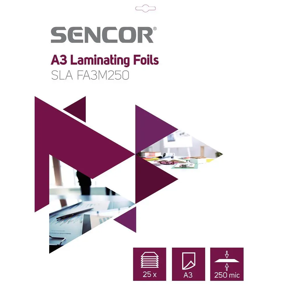 Fólie laminovací SENCOR SLA FA3M250 A3 250mic 25ks