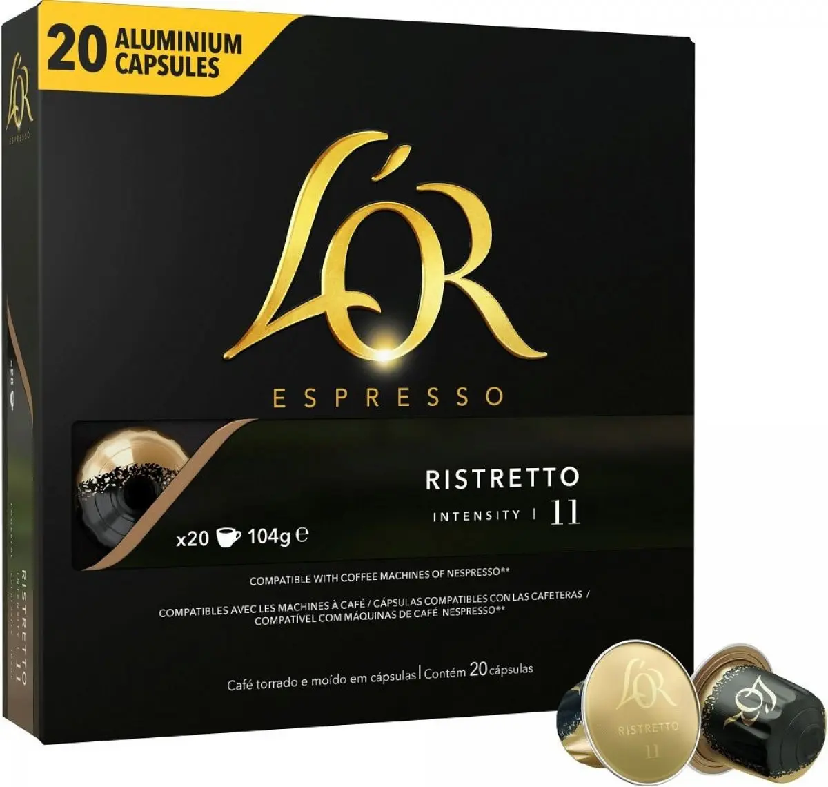 L'Or Espresso Ristretto Kapsle kávové 20 ks