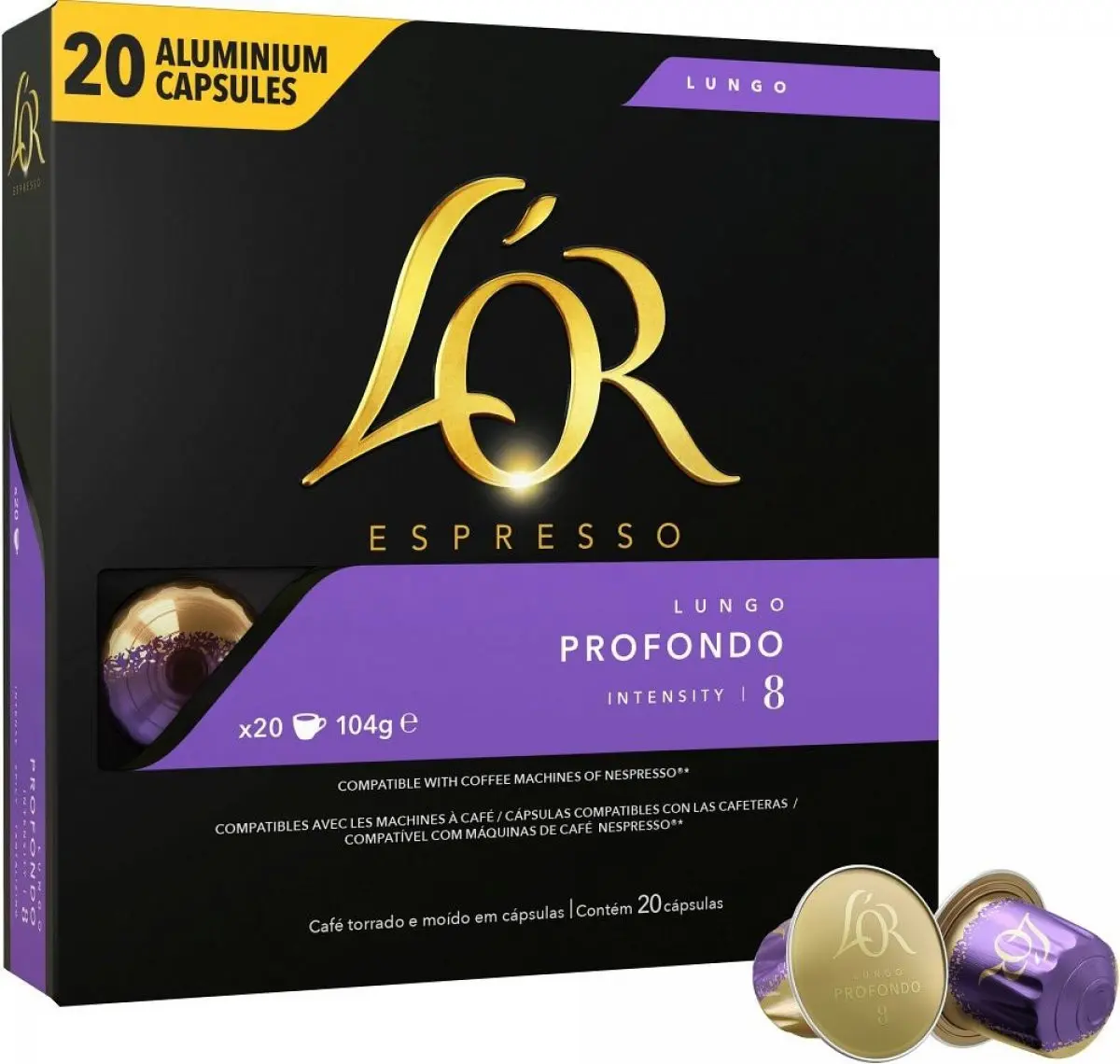 L'OR Espresso Profondo Kapsle kávové 20 x 5,2 g