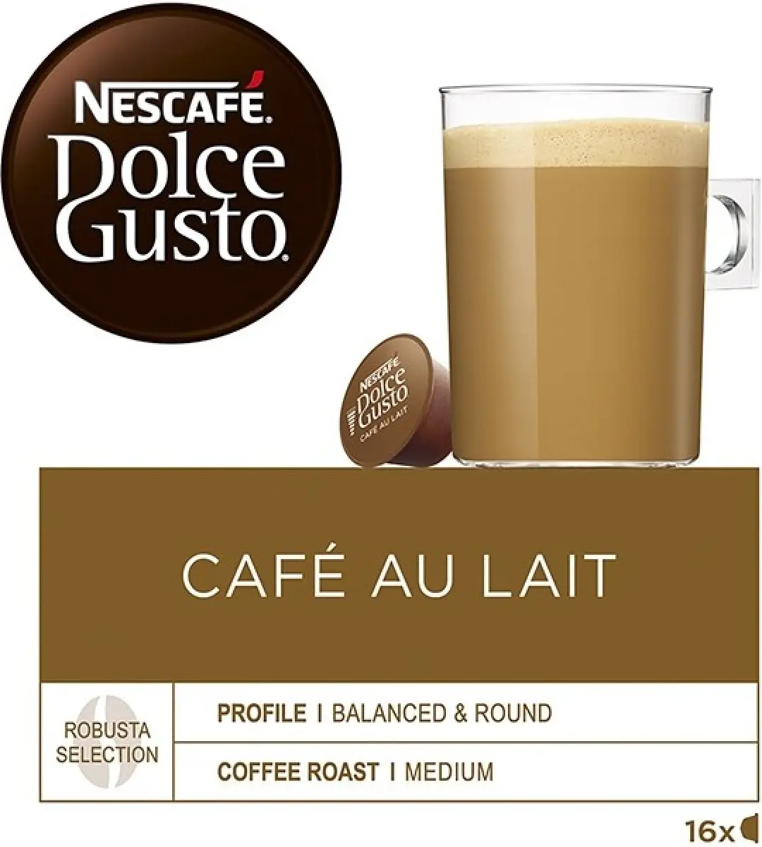 DOLCE G.CAFE AU LAIT KAPSLE 16KS NESCAFÉ