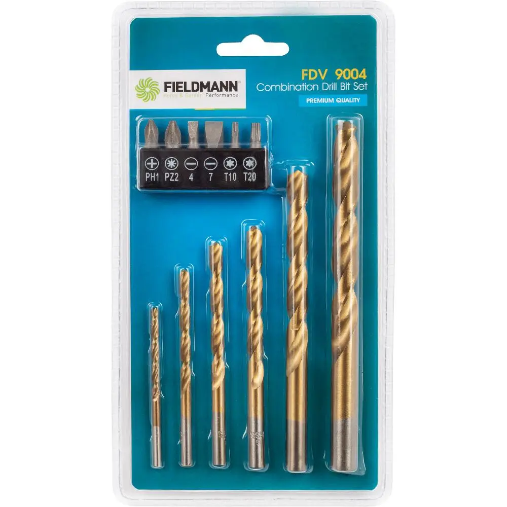 FIELDMANN Sada 12ks vrtáky, bity FDV 9004