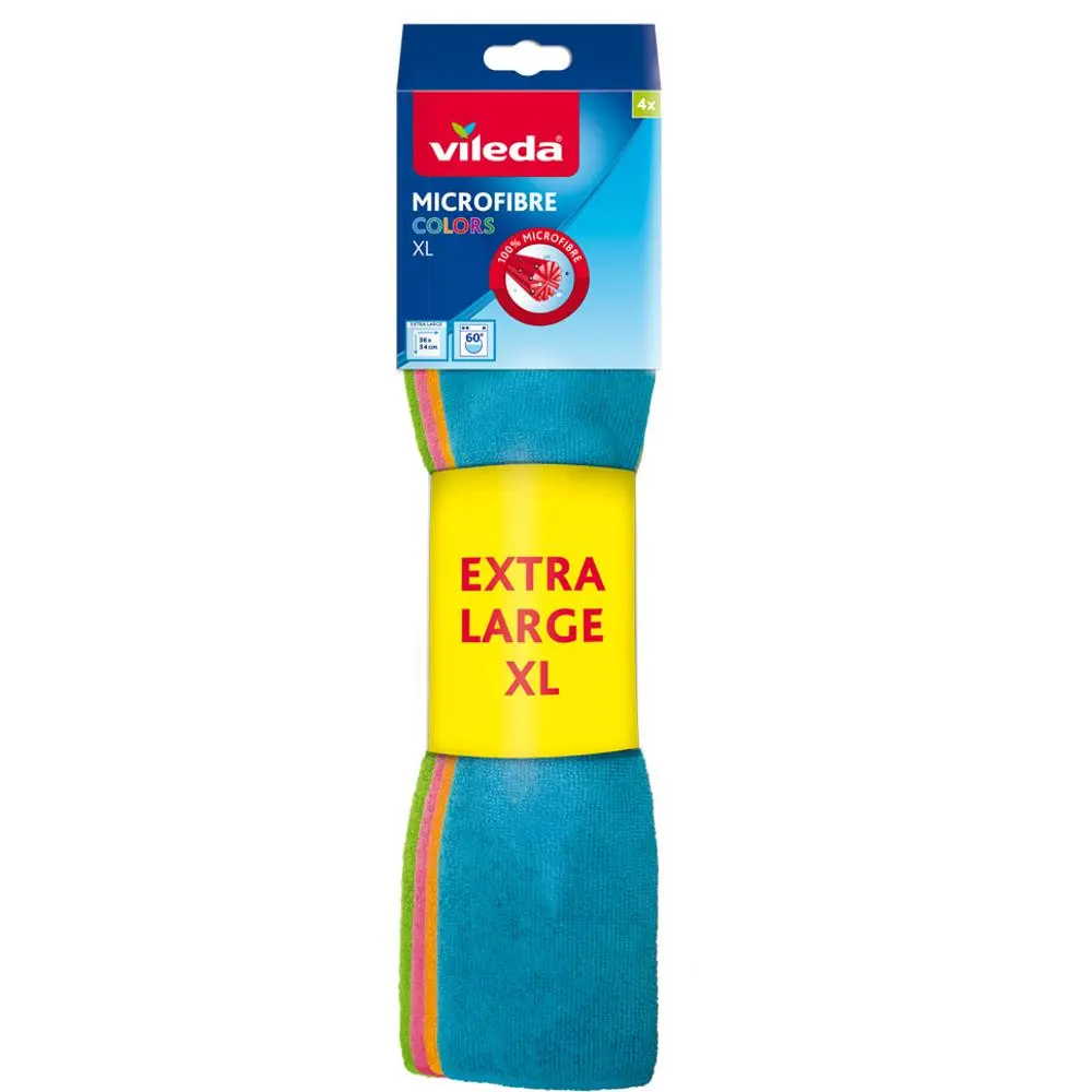VILEDA Microfiebre Colors mikrohadřík XL bal. 4ks dlouhé