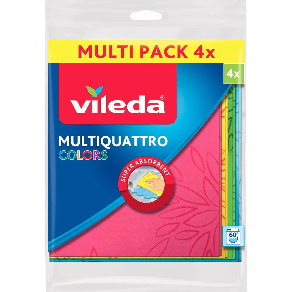 VILEDA Multiquattro Colors hadřík bal. 4ks