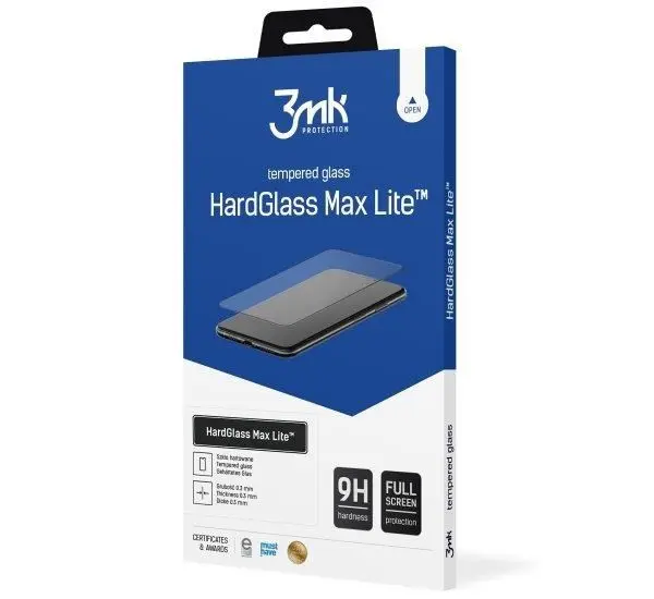 3mk tvrzené sklo HardGlass Max Lite Black pro Apple iPhone 14 Pro