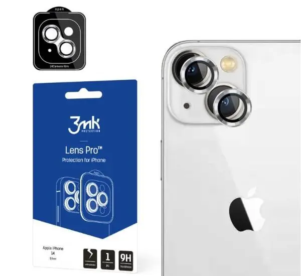 3mk Lens Protection Pro pro Apple iPhone 14, stříbrná