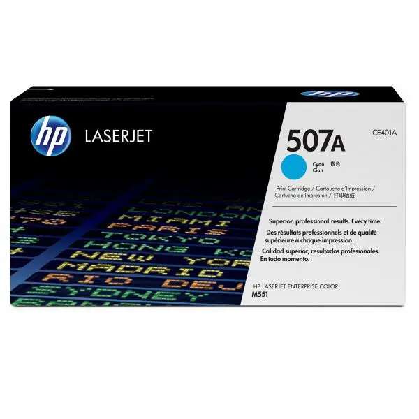 HP tisková kazeta azurová, CE401A