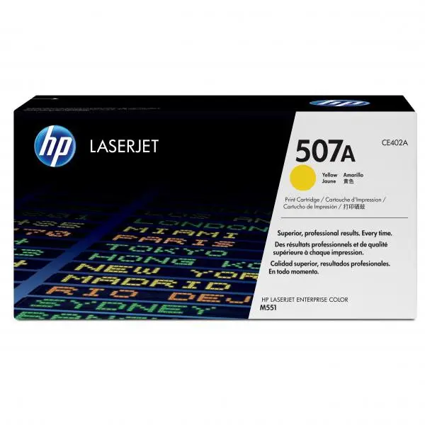 HP - toner č. 507A, CE402A, yellow (žlutý) pro laserové tiskárny