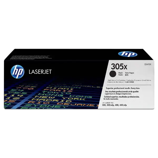 HP - toner č. 305X, CE410X, black (černá) pro laserové tiskárny
