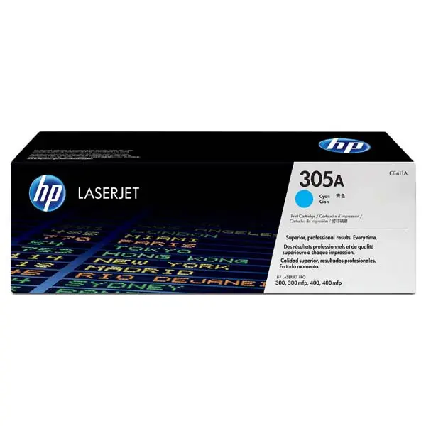 HP - toner č. 305A, CE411A pro laserové tiskárny
