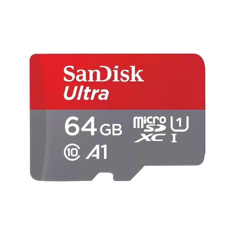 SanDisk MicroSDXC karta 64GB Ultra (140 MB/s, A1 Class 10 UHS-I) + adaptér