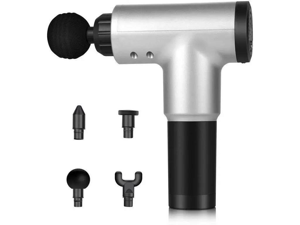 Masážní relaxační pistole DK-157, Stříbrná