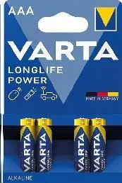 VARTA Longlife Power 4903121414 Baterie AAA, 4 ks