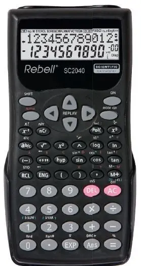 REBELL kalkulačka - SC2040 BX - černá