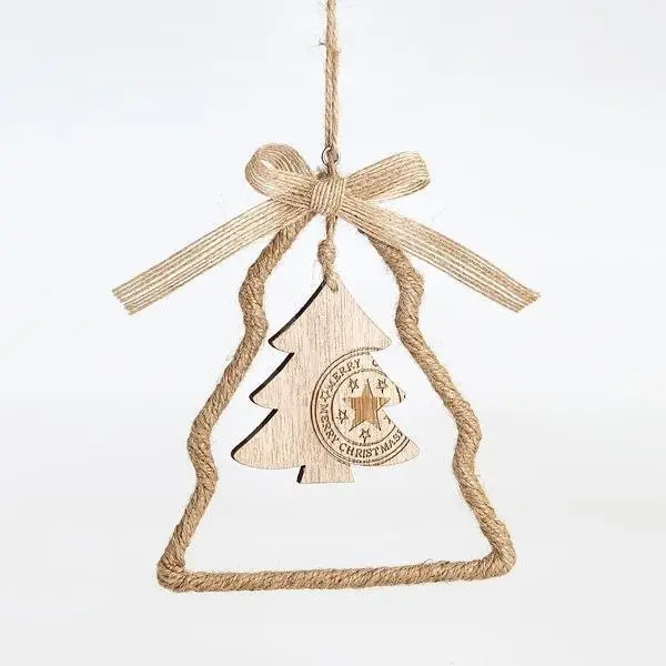 Eurolamp Vánoční dekorace závěsný strom 25 x 12 x 0,5 cm, 1 ks