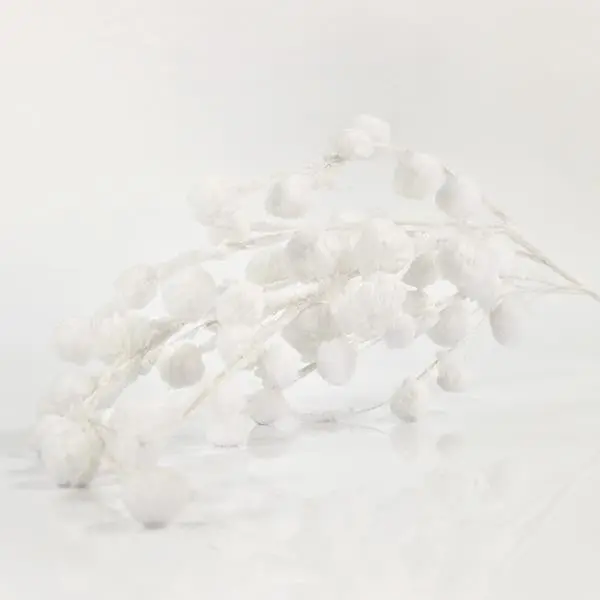 Eurolamp Vánoční dekorace bílá větvička, 105 cm, 1 ks