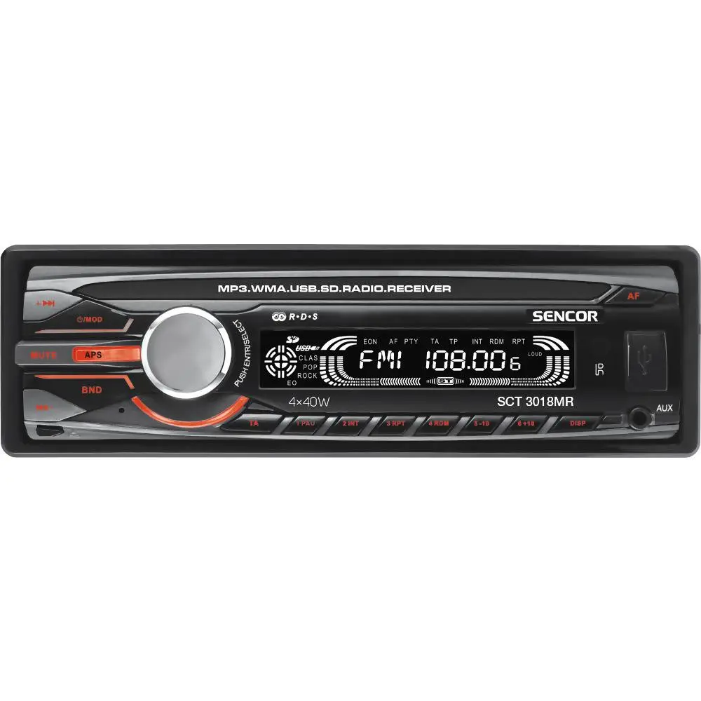 SCT 3018MR AUTORÁDIO S USB/SD/RDS SENCOR