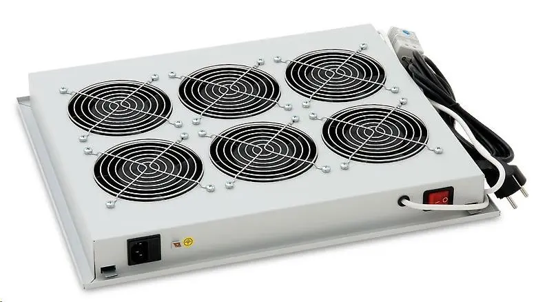 TRITON Ventilační jednotka horní (spodní), 6 ventilátorů-230V/90W, termostat, šedá