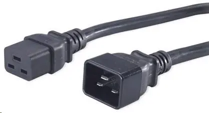 PremiumCord Kabel síťový prodlužovací  230V 16A 1,5m, konektory IEC 320 C19 - IEC 320 C20, kpsa015