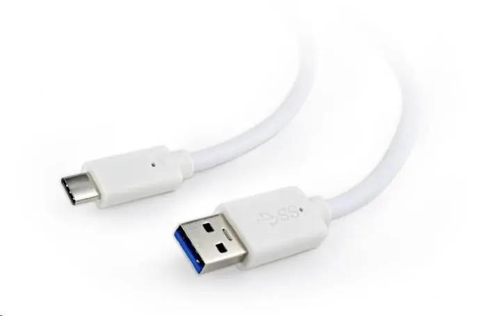 GEMBIRD Kabel USB - USB-C, 1m, bílá