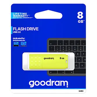 Flash disk GOODRAM UME2 8GB USB 2.0 žlutý