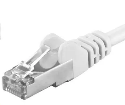 PREMIUMCORD Patch kabel CAT6a S-FTP, RJ45-RJ45, AWG 26/7 7m bílá