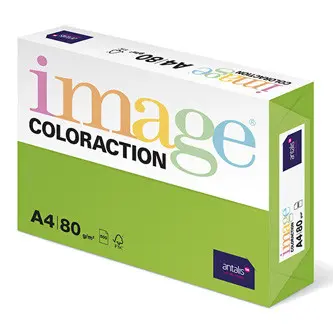 Xerografický papír Coloraction, Java, A4, 80 g/m2, středně zelený, 500 listů, vhodný pro inkoustový tisk