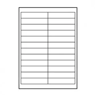Logo etikety 100mm x 23mm, A4, matné, bílé, 24 etikety, 140g/m2, baleno po 25 ks, pro inkoustové a laserové tiskárny