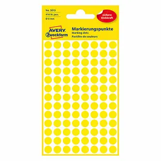 Avery Zweckform 3013 etikety 8mm 4 ks žluté